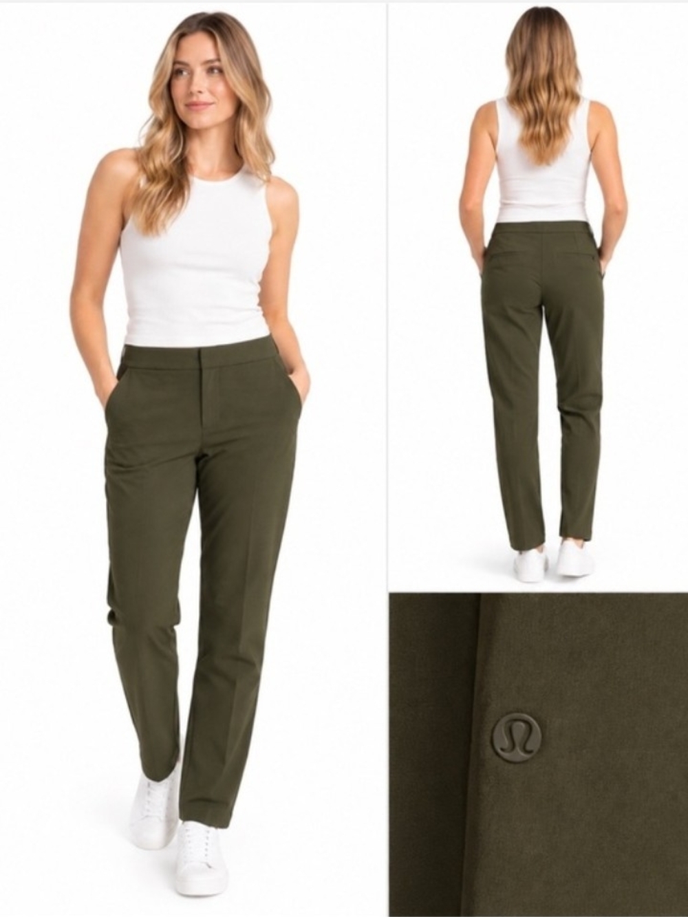 lululemon athletica Women's Olive Straight-Leg Pants